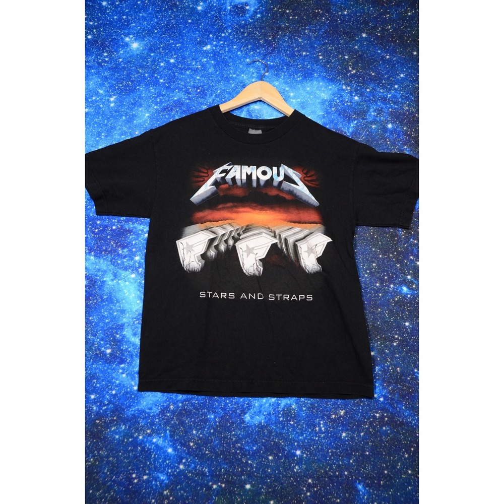 Famous Stars‎ And Straps Shirt Mens Medium Metallica Parody Band Tee Graphic